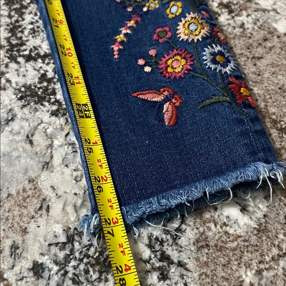 DRIFTWOOD by Free People Jackie Embroidered Jeans Size W25/L28 - Picture 9 of 10
